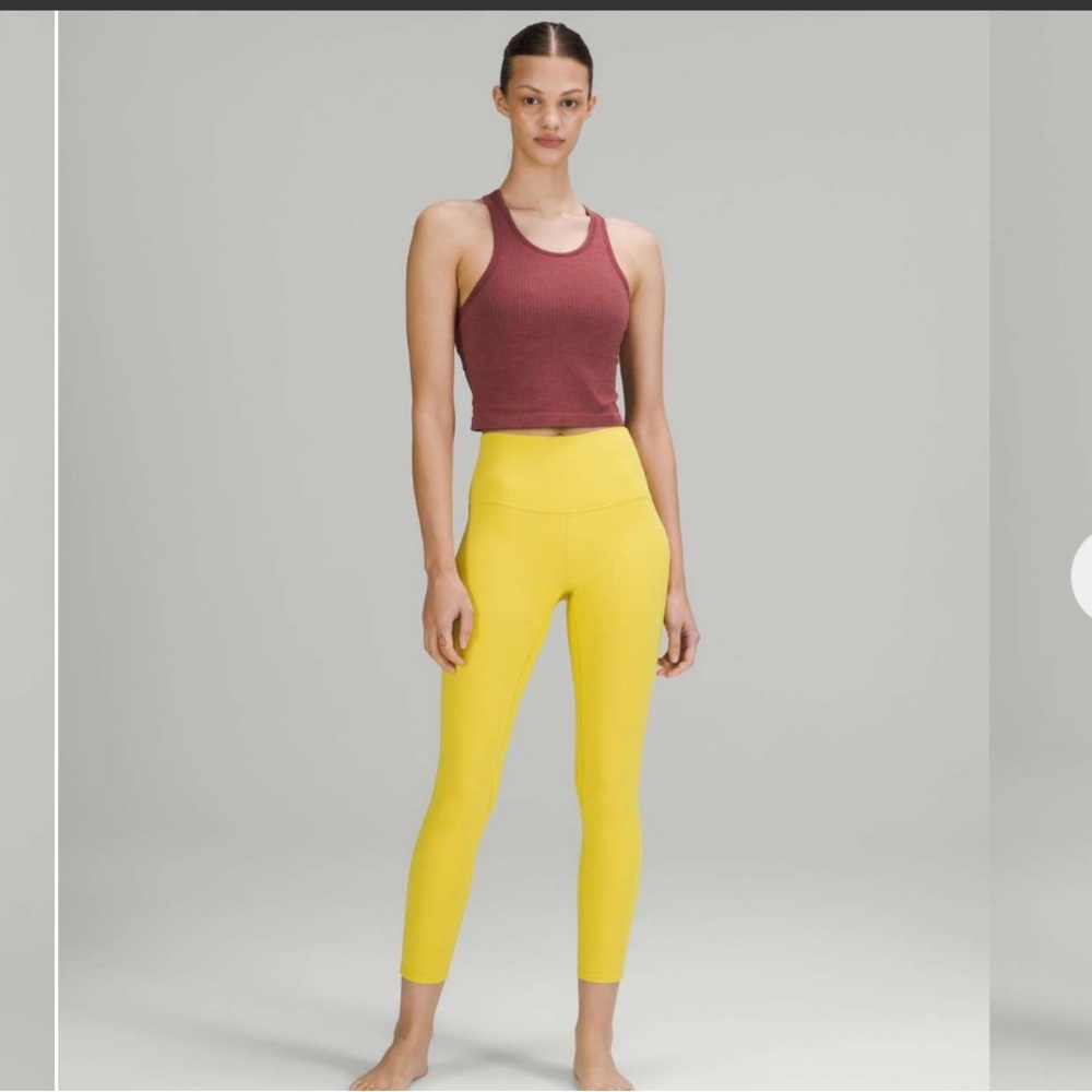 NWT Lululemon Align Pant HR Pant 25" NULU Double Lined Size 6 Soleil